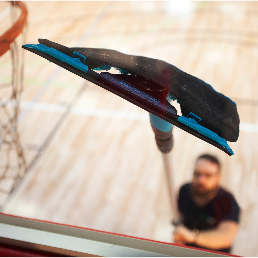 Hoopclean Backboard System w/ 8' Pole - Courtclean-temporary